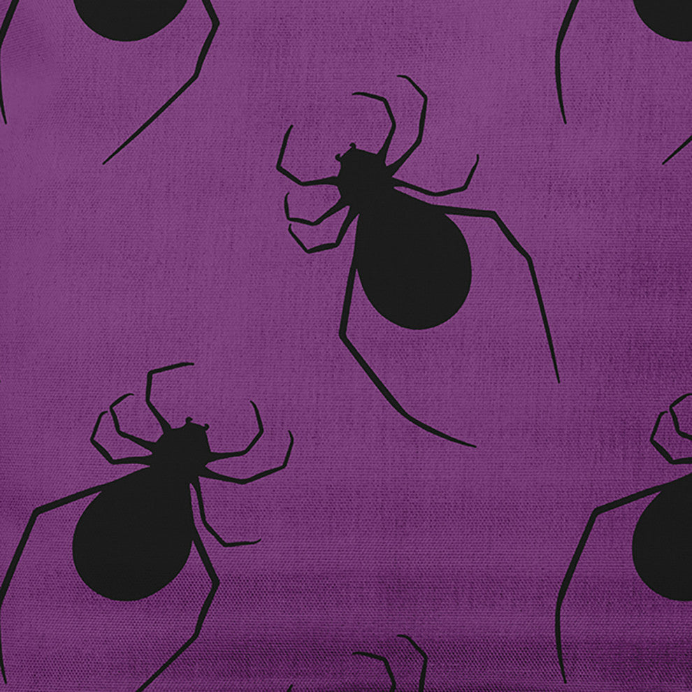 18"x18" Crawling Spiders Decorative Throw Pillow, Amethyst