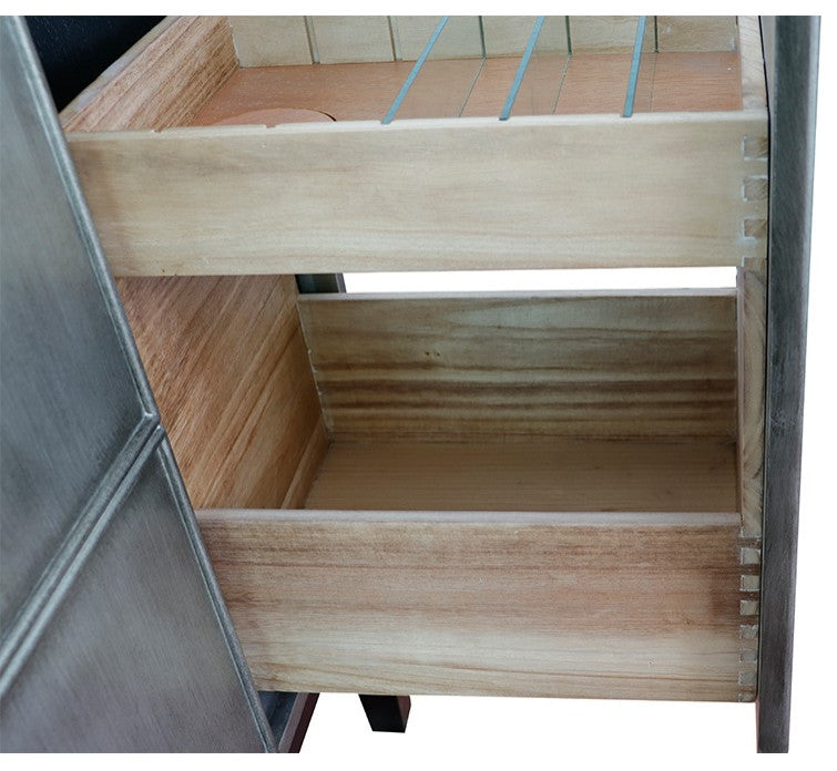 36" Single Vanity, Linen Brown Finish - Cabinet Only