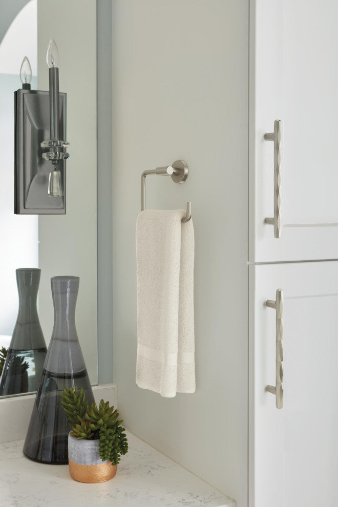 Amerock Towel Ring, Arrondi, Stainless Steel