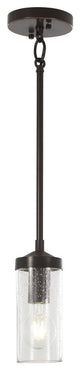 Elyton 1-Light Mini Pendant, Downton Bronze With Gold Highl