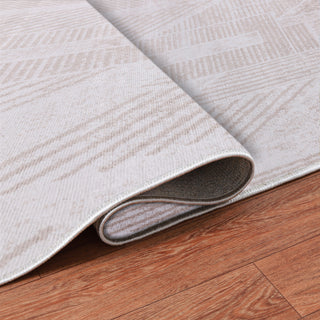 Low-Pile Auden Beige/Ivory Rug, Beige, 6'5"x9'5"