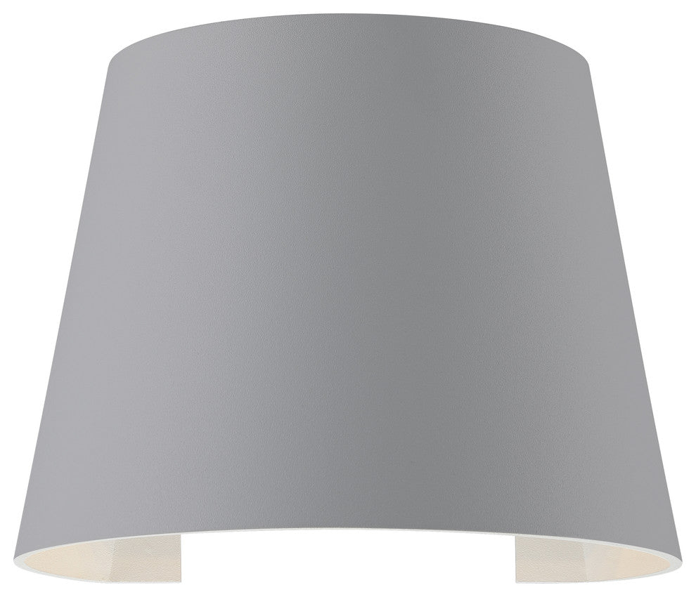 Cone Marine Grade Adjustable Wet Location LED Wallwasher, Satin Finish