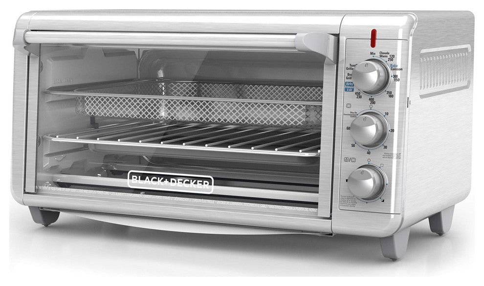 TO3265XSSD Extra Wide Crisp "˜N Bake Air Fry Toaster Oven, Silver, Silver