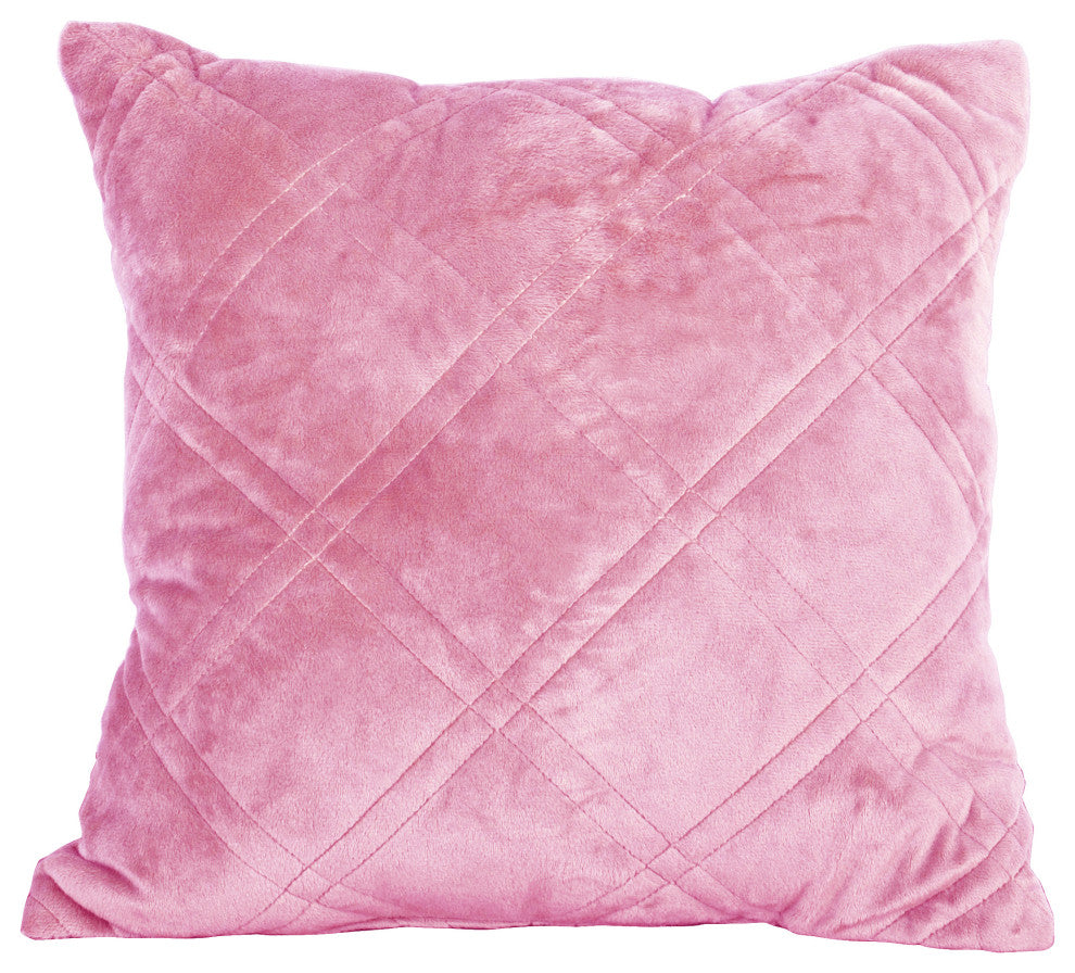 Supersoft Microplush Quilted 4-Piece Bed Spread Set, Pink, Queen