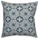 Dusty Blue Tile 16x16 Throw Pillow