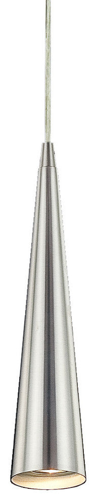 Sliver Small 1 Light Pendant  Satin Nickel Finish