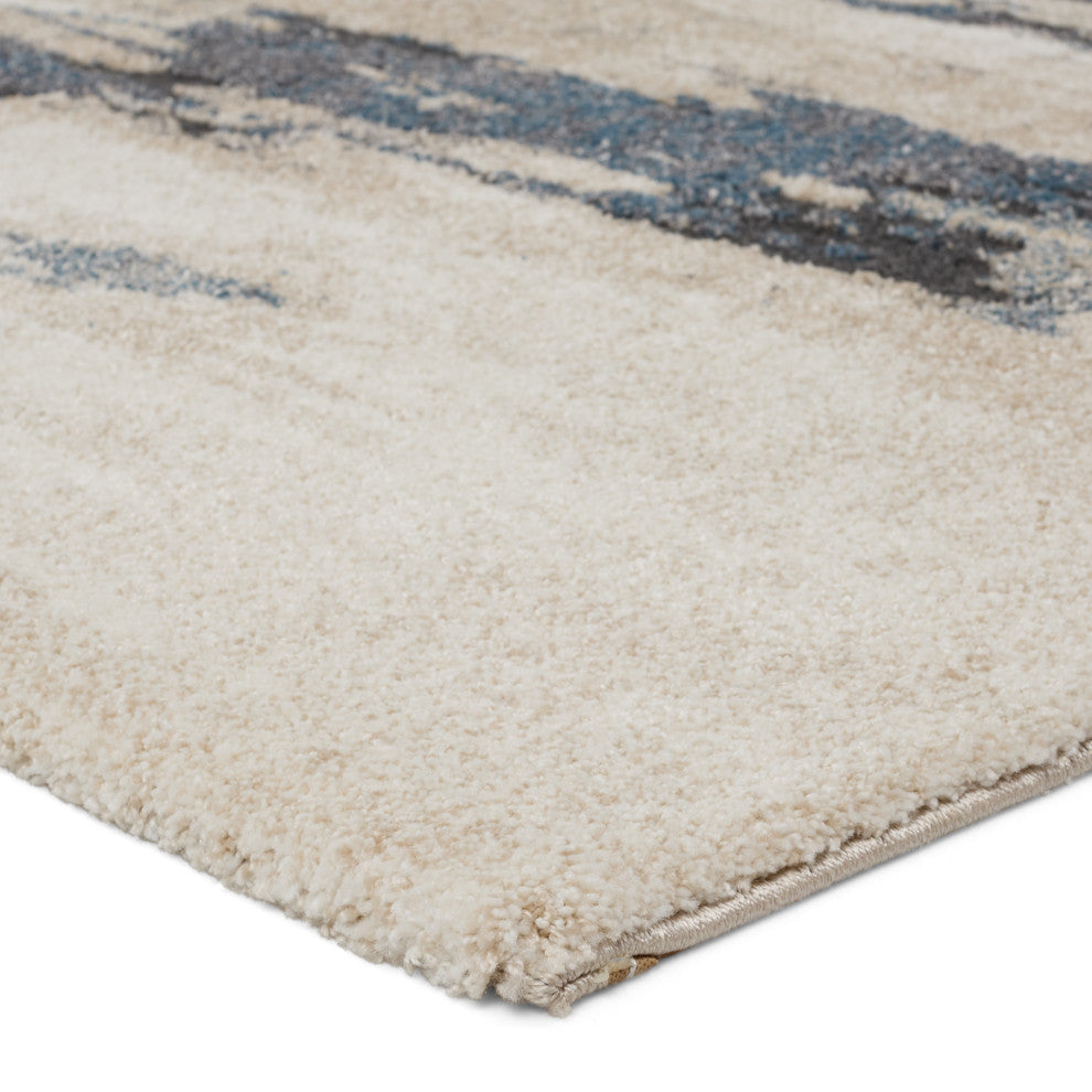 Jaipur Living Yushan Abstract White/ Blue Area Rug 8'X10'