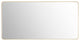 Dazzle Rectangular Bathroom/Vanity LED Lighted Wall Mirror, Brushed Gold, 84"