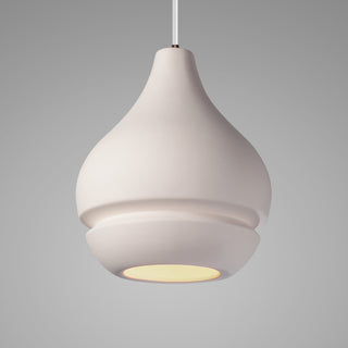 Radiance Arabesque 1-Light Pendant, Bisque, Dark Bronze, Dedicated LED