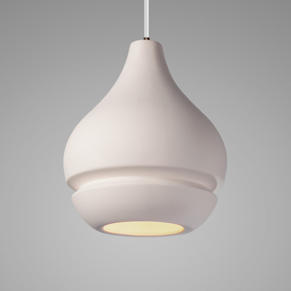 Radiance Arabesque 1-Light Pendant, Bisque, Dark Bronze, Dedicated LED
