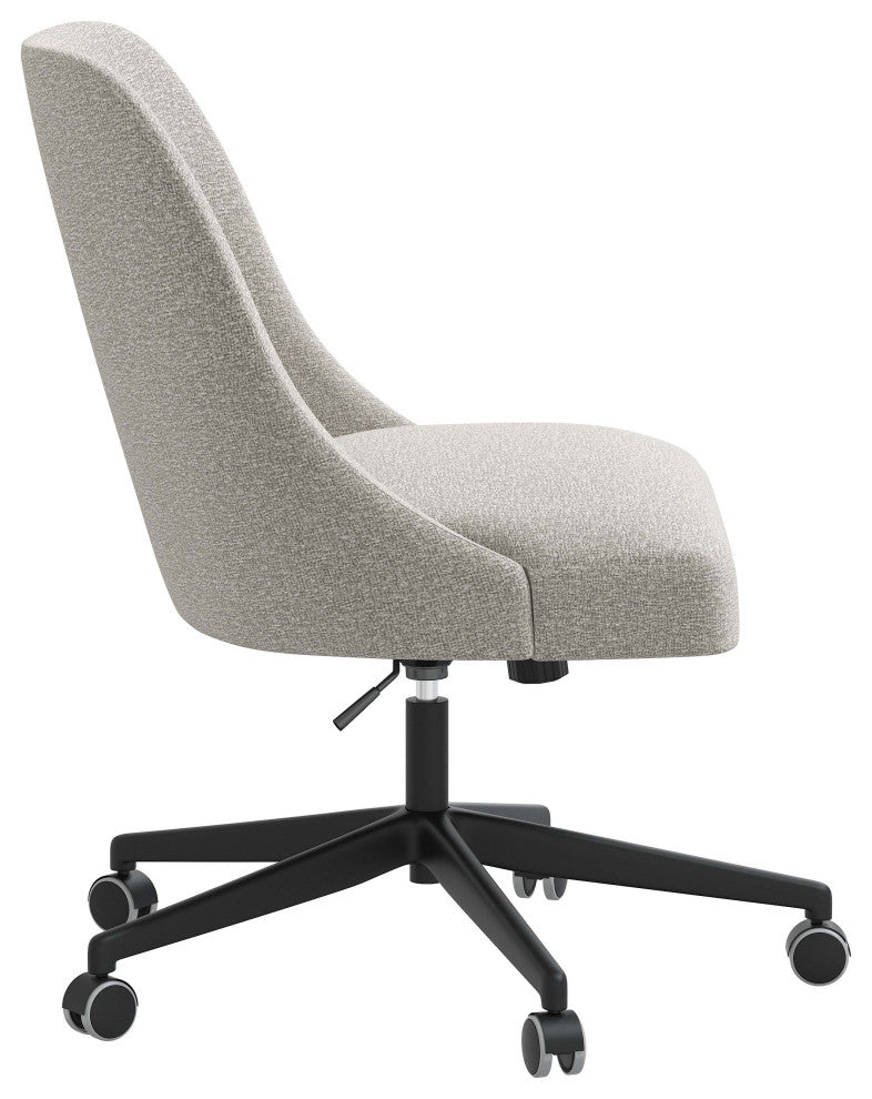 Upholstered Office Chair, Milano Elephant