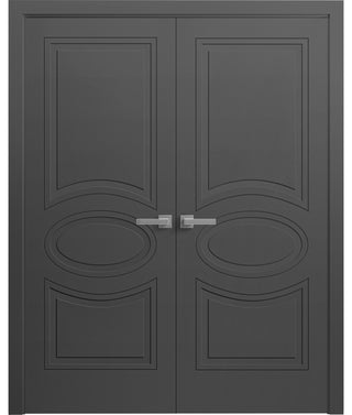 Interior Solid French Double Doors 72x96"