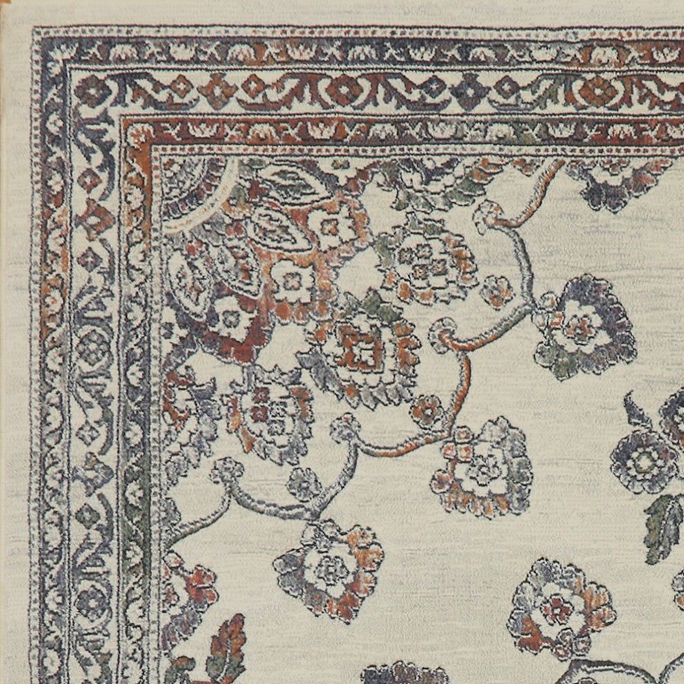 Imperial 63420-7626 Area Rug, Ivory And Multi, 5'3"x7'7"