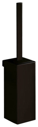 Wall Mounted Square Matte Black Toilet Brush Holder