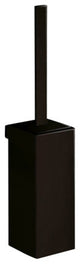 Wall Mounted Square Matte Black Toilet Brush Holder