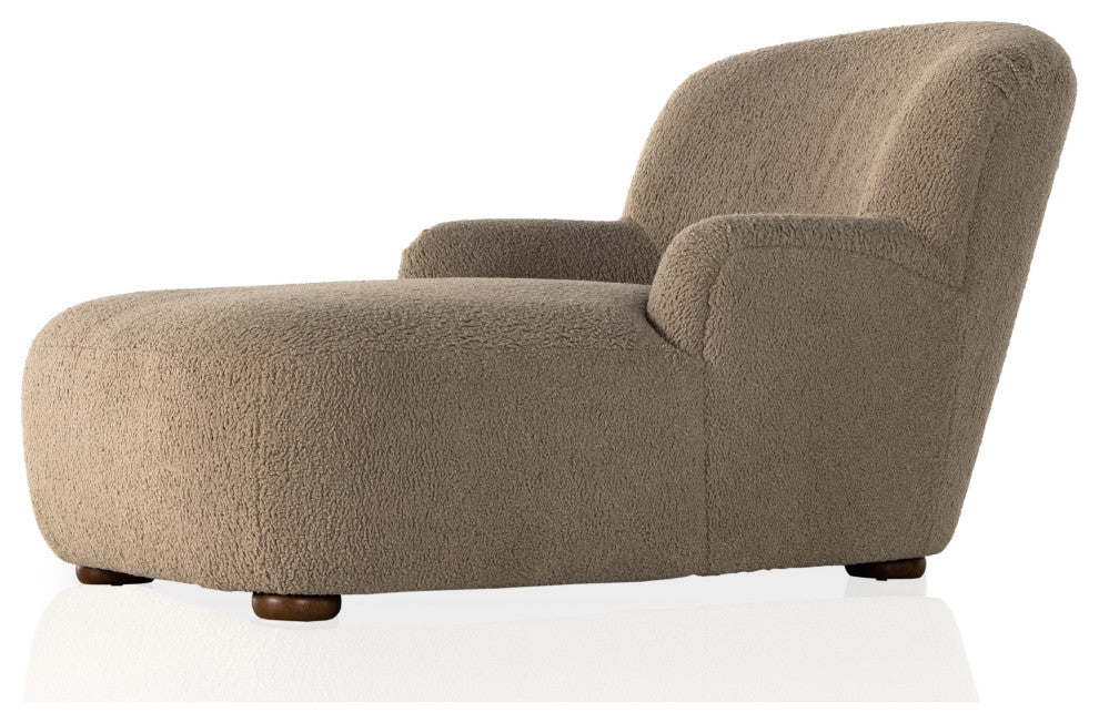 Kadon Chaise Lounge-Sheepskin Camel
