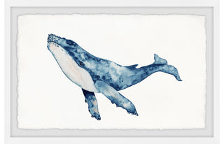 "Whale Hello There" Framed Painting Print, 24x16