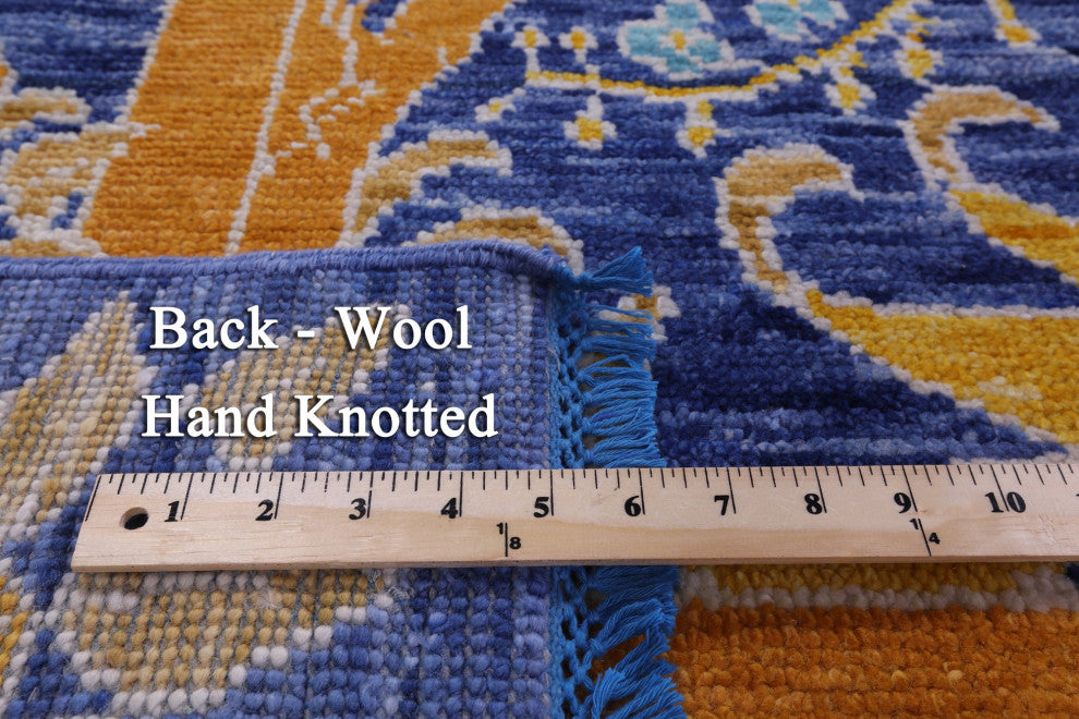 10' Square William Morris Hand-Knotted Wool Rug - Q14969