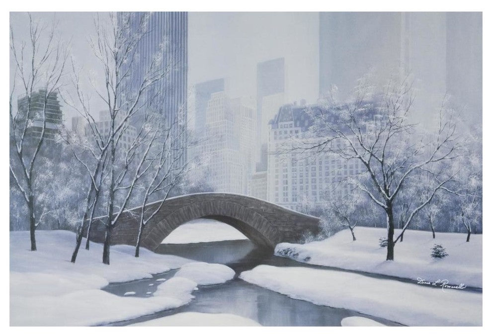 "The Plaza" Digital Paper Print by Diane Romanello, 32"x22"