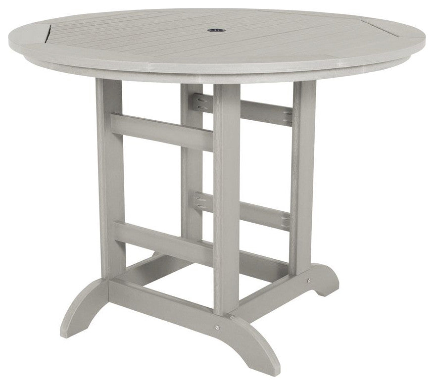 Round Counter-Height Dining Table, 48'', Harbor Gray