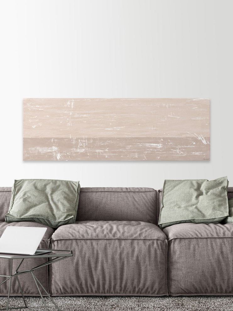 "Settled Sediment" Painting Print on Wrapped Canvas, 30x10