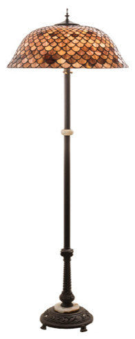 Meyda Lighting 230384 62" High Fishscale Floor Lamp