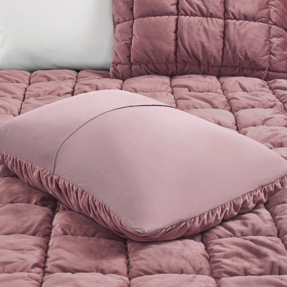 Intelligent Design Velvet Dream Puff 3 Piece Comforter Set