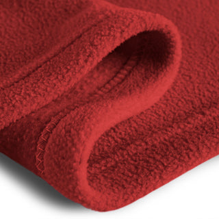 Bare Home Polar Fleece Lightweight Blanket, Red, Full / Queen