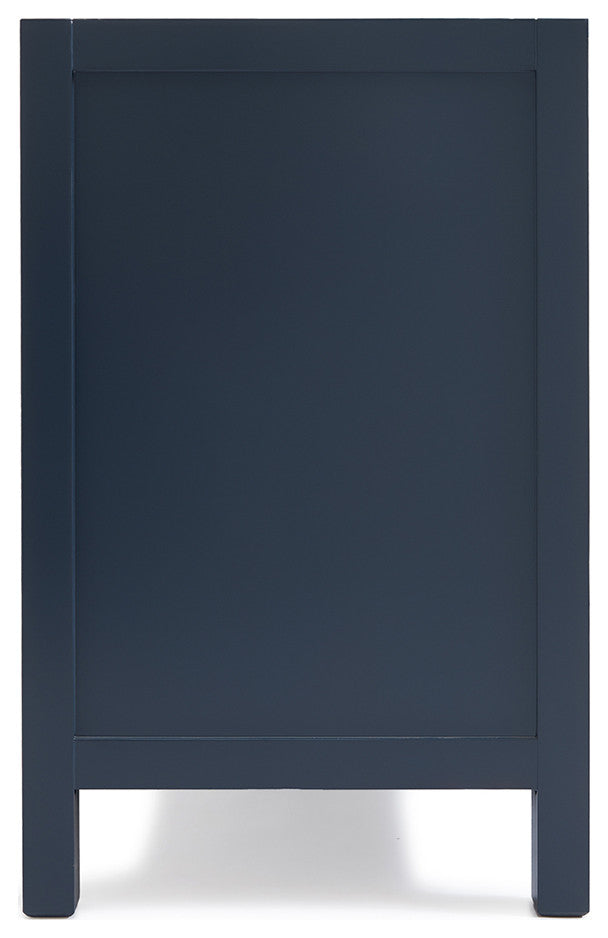 ARIEL Cambridge 42" Right Offset Single Sink Bathroom Vanity Base Midnight Blue