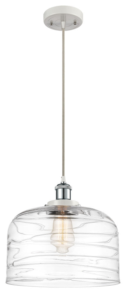 Innovations 916-1P-WPC-G713-L-LED 1-Light Mini Pendant, White, Polished Chrome