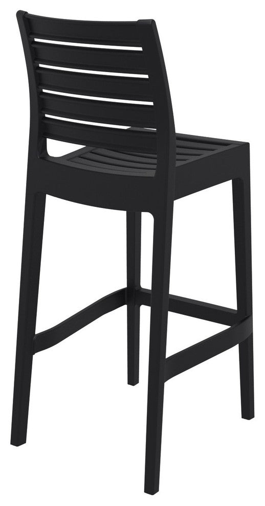 Compamia Ares Resin Barstool Black, Set of 2