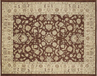 Peshawar Maci Chocolate Hand-Knotted Rug, 9'1x11'10