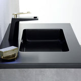 Venice Gray Single Bathroom Vanity, 36", Vanity, Black Sink