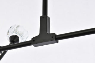 Elegant Lighting 3508D56 Zayne 10 Light 35"W Multi Light Pendant - Chrome /