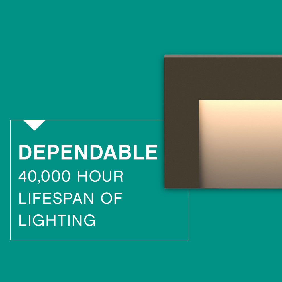 Hinkley Taper Landscape Light, Bronze, Horizontal Deck Sconce