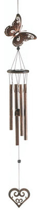 Butterfly and Heart Wind Chimes