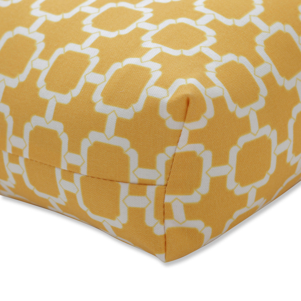 Hockley Banana 44x18" Outdoor Tufted Bench/Swing Cushion