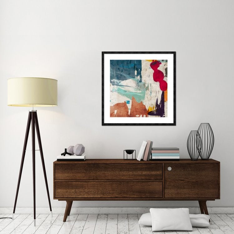"Colors Royale I" Framed Digital Print by Anne Munson, 38"x38"