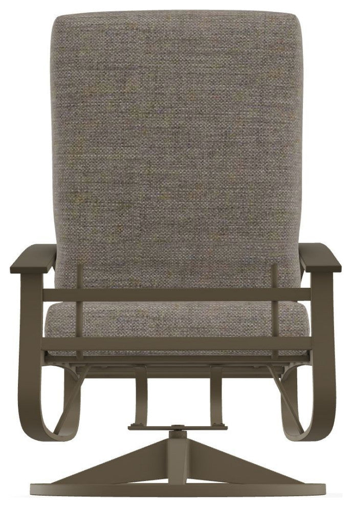 Belle Isle Cushion Outdoor Swivel Rocker, Cast/Beachwood
