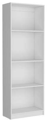 Trues 3 Piece Living Room Set with 3 Bookcases, White