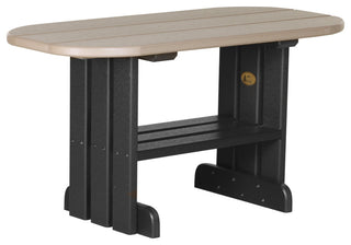 Poly Coffee Table, Weatherwood & Black