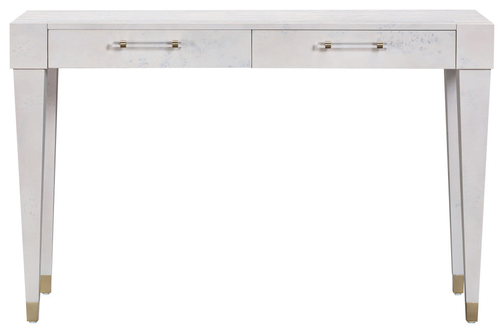 Brandyss Burl Work Desk, White
