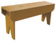 Simple Wood Bench, Gold
