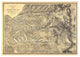 "Sierra Nevada adjacent to the Yosemite Valley, 1869" Paper Art, 38"x27"
