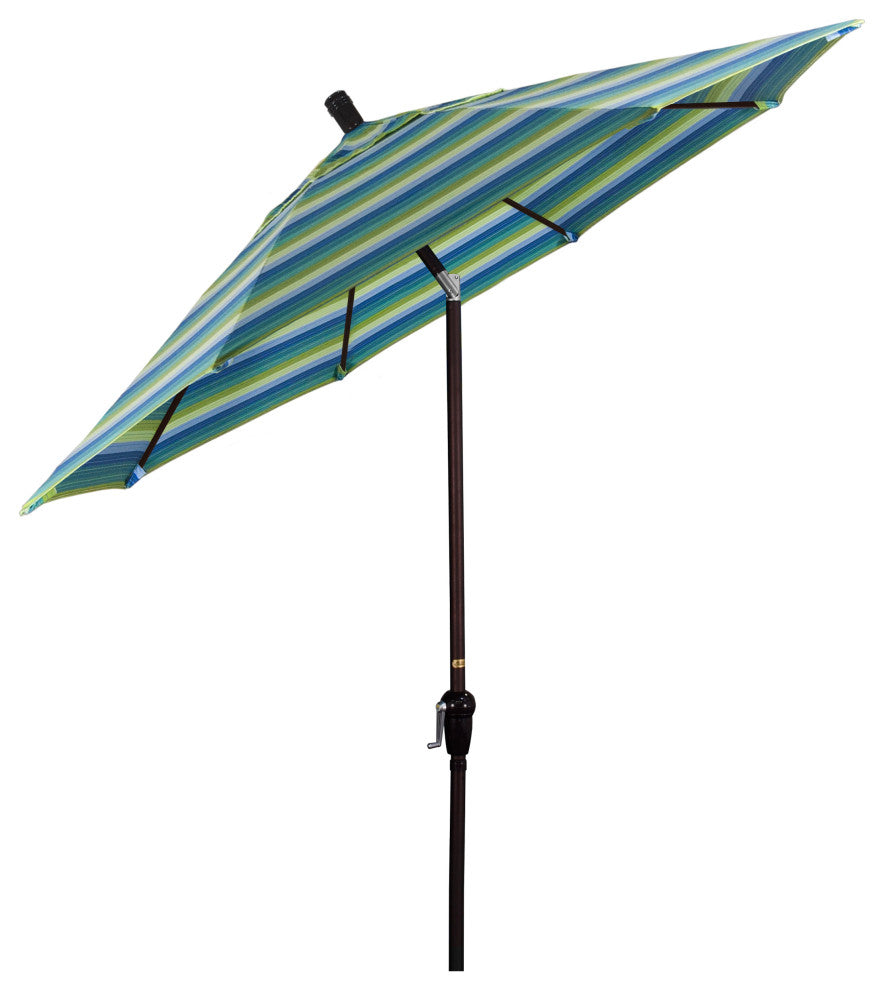 9' Aluminum Umbrella Auto Tilt Bronze, Seville Seaside