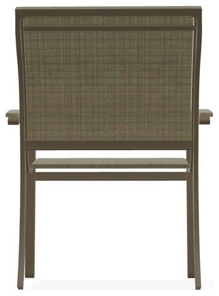 Bazza Sling Stackable Outdoor Dining Chair, Elevation Stone/Beachwood