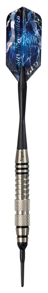 Viper Silver Thunder Soft Tip Darts, 2 Knurled Rings, 18 Grams