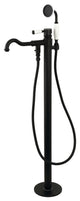 KS7130DPL Freestanding Tub Faucet With Hand Shower, Matte Black