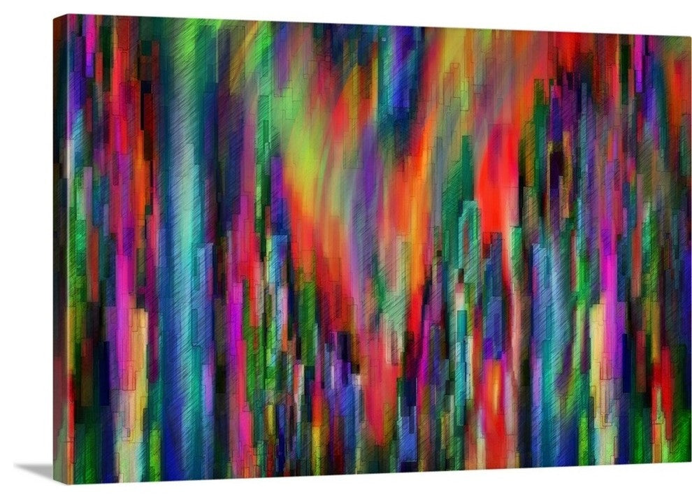 "Sketch" Wrapped Canvas Art Print, 48"x32"x1.5"