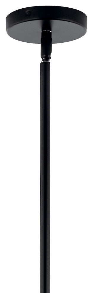 Silvarious Convertible Chandelier, Black Clear, 12 Light Clear